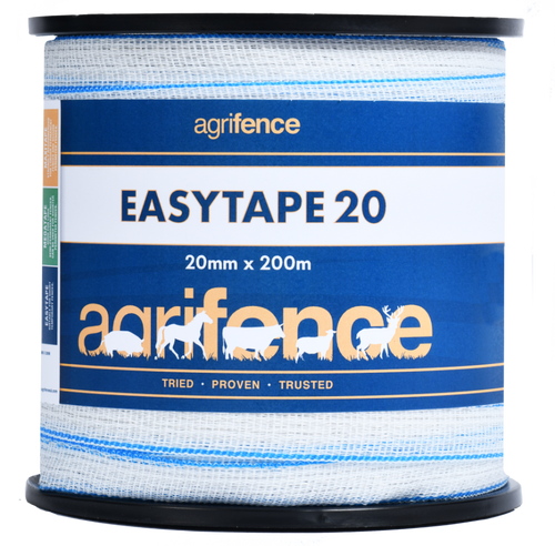 Easytape 20 Polytape 200m – 40mm Temporary Electric Fence Tape-Eclipse Fencing