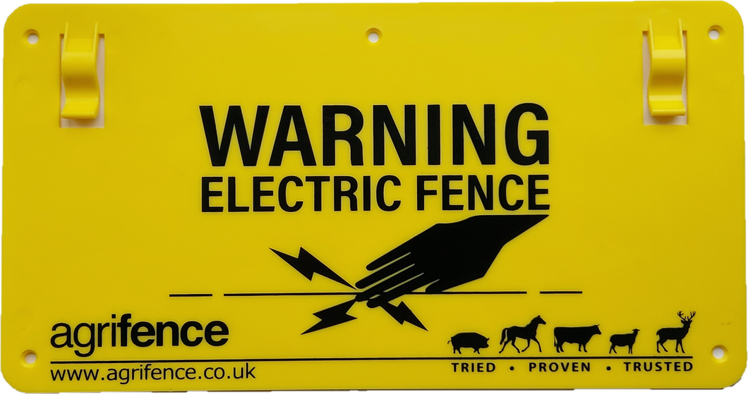Electric Fence Warning Signs – Pack of 3-Eclipse Fencing