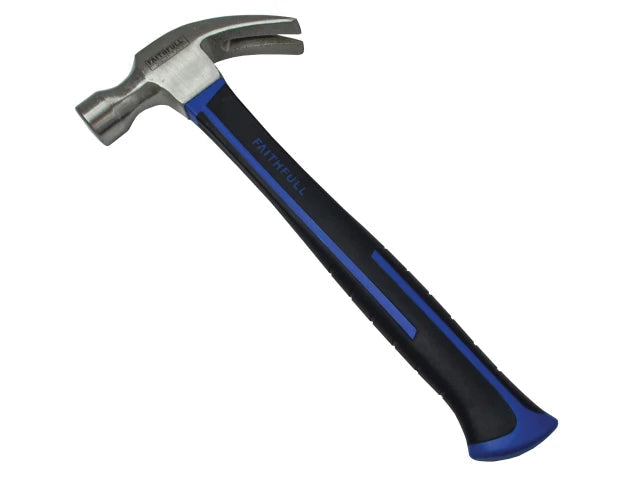 Faithfull 454g (16oz) Claw Hammer with Fibreglass Handle – Durable & Lightweight-Eclipse Fencing