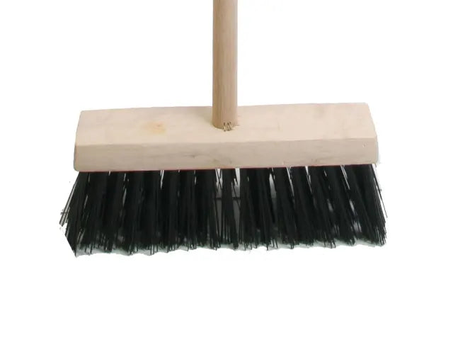 Faithfull PVC broom with 325mm (13in) head complete with handle.-Eclipse Fencing