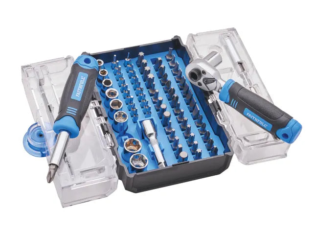 Faithfull XMS 78-Piece Screwdriver Bit & Socket Set-Eclipse Fencing
