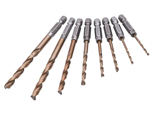 Faithfull XMS 8-Piece Quick Change Impact Driver Drill Bit Set – Fast, Accurate & Durable-Eclipse Fencing