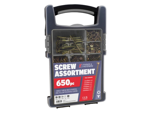 ForgeFix 650-Piece Multi-Purpose Screw Organiser – Versatile Screw Kit for DIY & Professionals-Eclipse Fencing