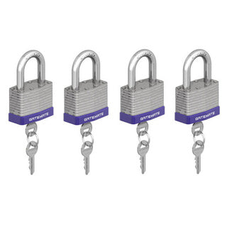GATEMATE® 50mm Laminated Padlock – Keyed Alike (4 Pack) – Durable & Convenient Security-Eclipse Fencing
