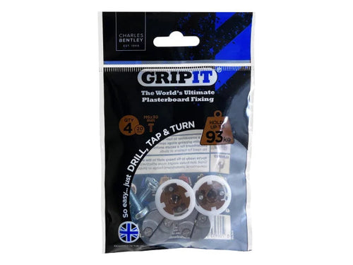Gripit Brown Plasterboard Fixings – Heavy-Duty Wall Fixings for Radiators, Sanitary Ware & Large Fixtures-Eclipse Fencing