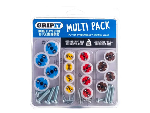 Gripit Multi Pack – Complete Plasterboard Fixings Kit for Light to Heavy Loads-Eclipse Fencing