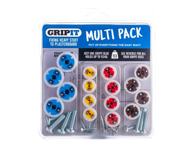 Gripit Multi Pack – Complete Plasterboard Fixings Kit for Light to Heavy Loads-Eclipse Fencing
