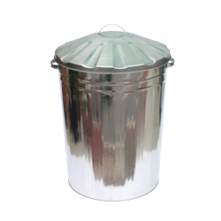 Groundsman Galvanised Steel Bin with Lid – Heavy-Duty Outdoor Storage & Waste Bin-Eclipse Fencing