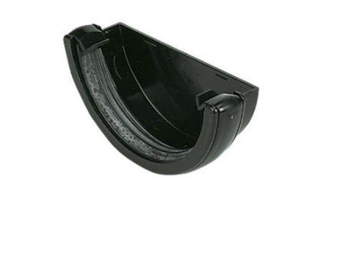 Half Round External Stop End 112mm – Durable & Easy-Fit Gutter Finish-Eclipse Fencing