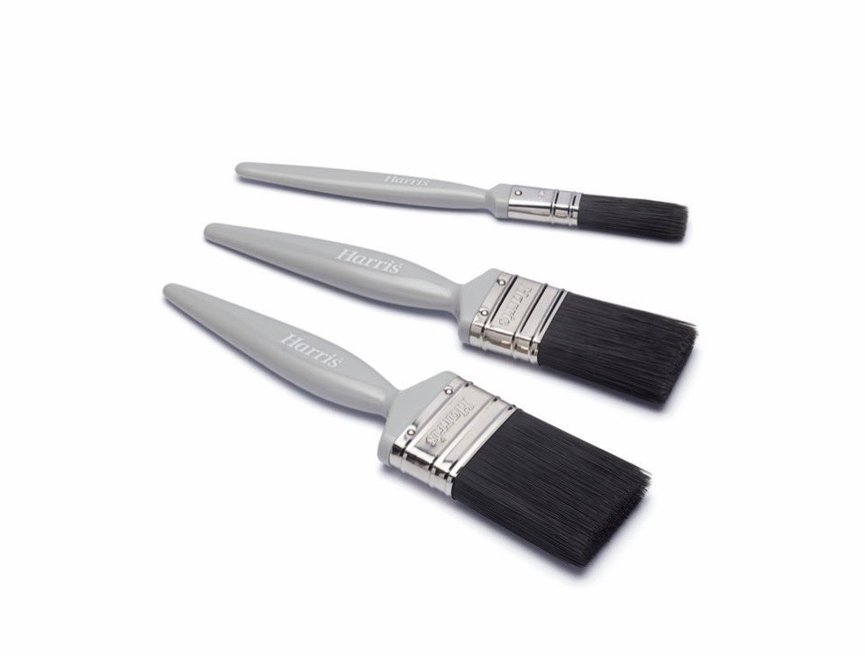 Harris Essentials Gloss Paint Brush Set Pack 3-Eclipse Fencing