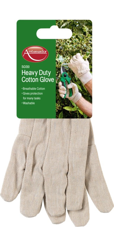 Heavy Duty Cotton Gloves – Durable Work Gloves for Gardening, Construction & Manual Tasks-Eclipse Fencing