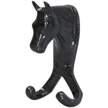 Load image into Gallery viewer, Horse Head Double Stable / Wall Hook | Decorative &amp; Practical Equestrian Storage-Eclipse Fencing
