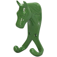 Load image into Gallery viewer, Horse Head Double Stable / Wall Hook | Decorative &amp; Practical Equestrian Storage-Eclipse Fencing
