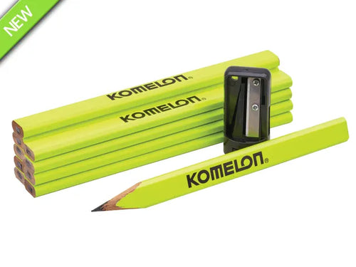Komelon Carpenters Pencils & Sharpener Set-Eclipse Fencing