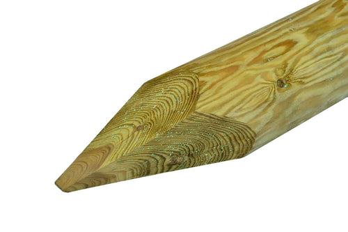 Machined Round Pointed – Strong, Pressure-Treated Timber for Tree Support 10% off at Checkout.-Eclipse Fencing