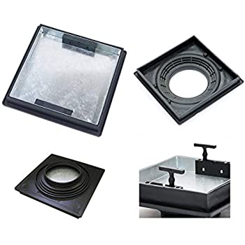 Manhole Cover Recessed 450mm x 450mm x 43.5mm – Durable and Secure Access Solution-Eclipse Fencing