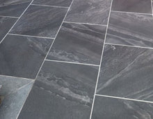 Load image into Gallery viewer, Marmo Anthracite Porcelain 600mm x 600mm x 20mm – Durable Outdoor Tiles-Eclipse Fencing
