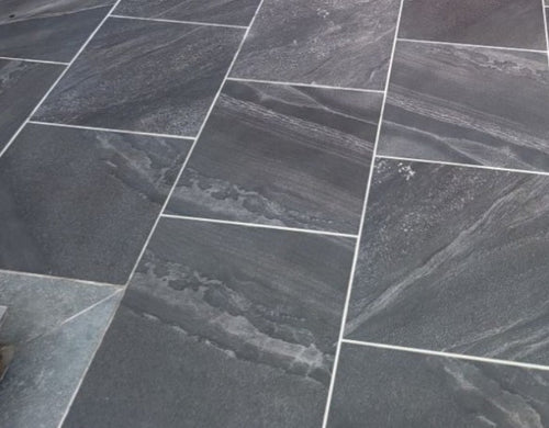 Marmo Anthracite Porcelain 600mm x 600mm x 20mm – Durable Outdoor Tiles-Eclipse Fencing