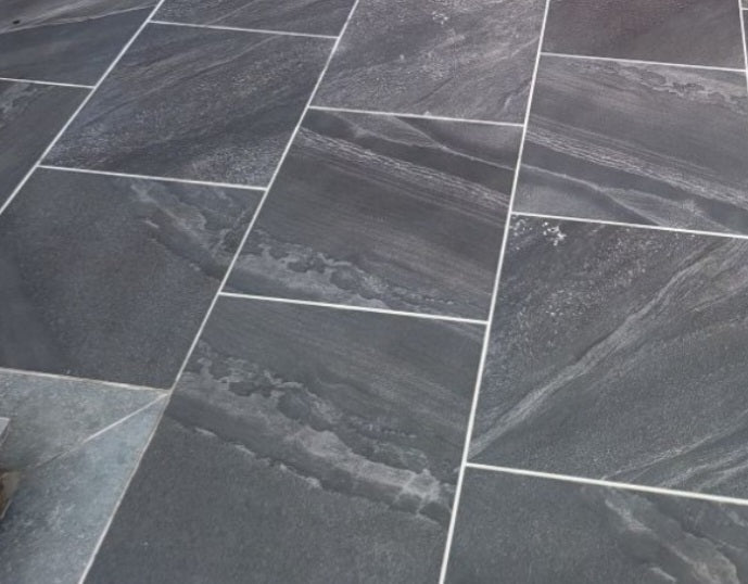 Marmo Anthracite Porcelain 600mm x 600mm x 20mm – Durable Outdoor Tiles-Eclipse Fencing