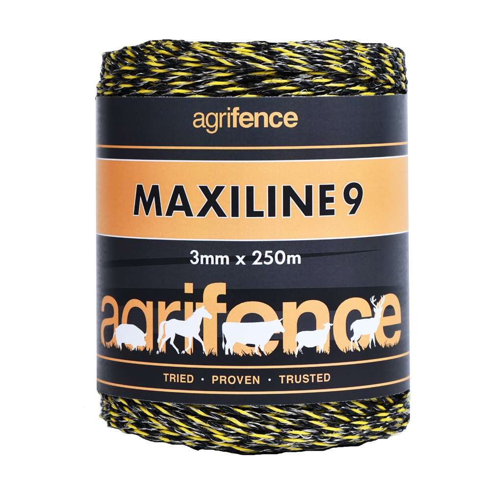 Maxiline 9 Polywire – 250m High-Conductivity Fencing Wire-Eclipse Fencing