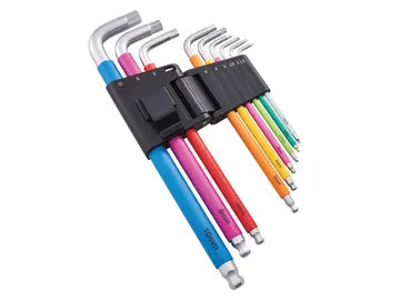 Metric Multicoloured Hex Key Set, 9 Piece-Eclipse Fencing