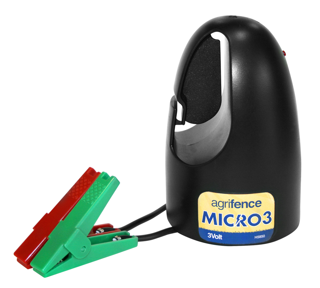Micro 3 Electric Fence Energizer – Compact 3V, 0.04J for Temporary Fencing-Eclipse Fencing