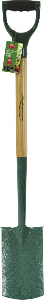 Natural Ash Handle Carbon Steel Border Spade – Durable, Ergonomic & Efficient-Eclipse Fencing