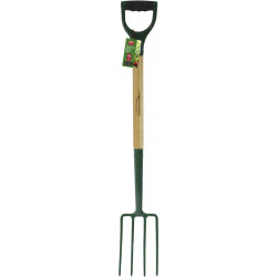 Natural Ash Handle Carbon Steel Digging Fork – Durable, Ergonomic & Versatile-Eclipse Fencing