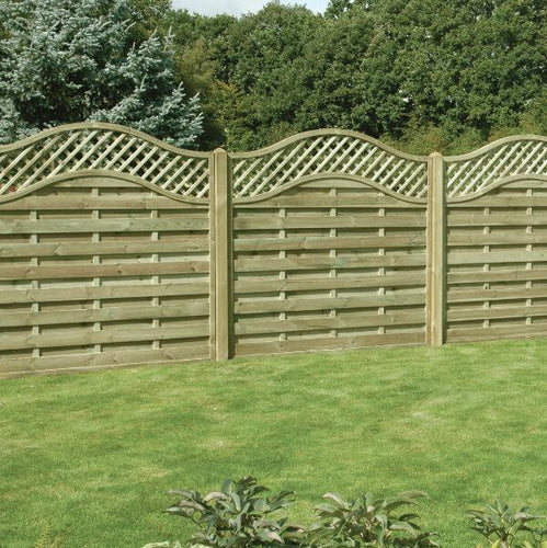 Omega Euro Curved Lattice Top – Elegant & Durable Garden Fencing-Eclipse Fencing