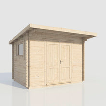 Load image into Gallery viewer, Pent Log Cabin – 28mm Scandinavian Timber, Double Glazed, EPDM Roof, Made in Britain-Eclipse Fencing
