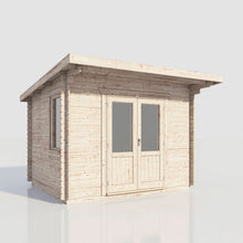 Load image into Gallery viewer, Pent Log Cabin – 28mm Scandinavian Timber, Double Glazed, EPDM Roof | Made in Britain-Eclipse Fencing

