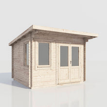 Load image into Gallery viewer, Pent Log Cabin – 28mm Scandinavian Timber, Double Glazed, EPDM Roof | Made in Britain-Eclipse Fencing
