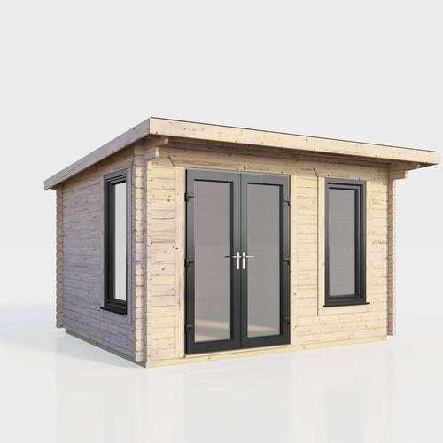 Pent Log Cabin - 44mm-Eclipse Fencing