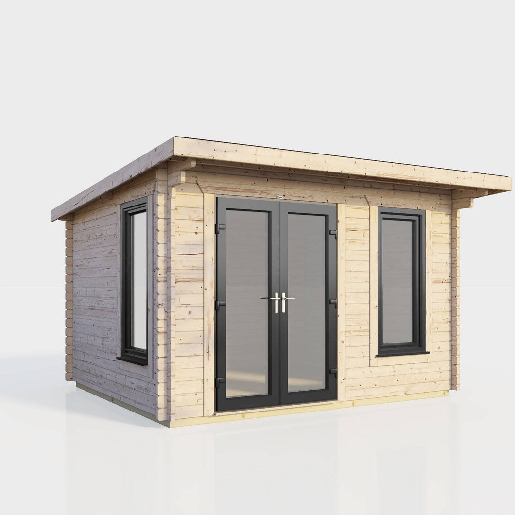 Pent Log Cabin - 44mm-Eclipse Fencing
