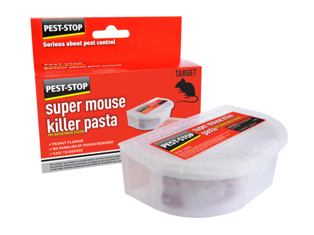 Pest-Stop Systems Super Mouse Killer Pasta Pre-Baited Station – Safe, Secure & Effective Rodent Control-Eclipse Fencing