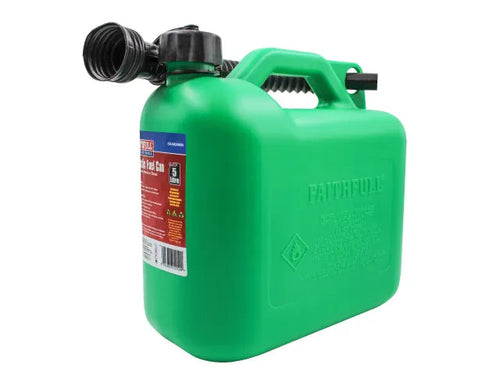 Plastic Fuel Can Green 5 litre-Eclipse Fencing