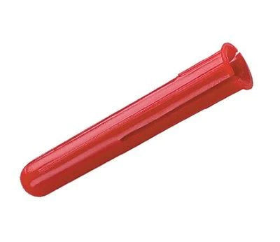 Plastic Wall Fixing Plugs (Red) – Pack of 100 – Strong & Reliable Wall Anchors-Eclipse Fencing