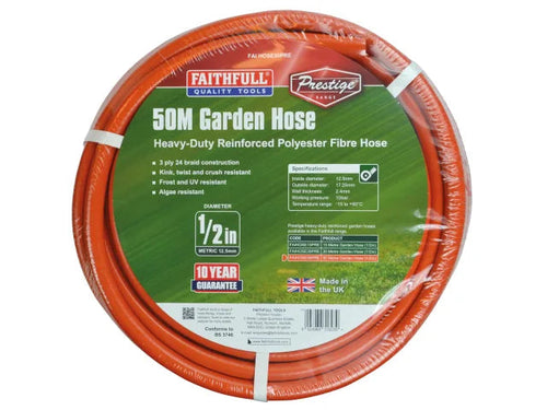 Prestige Heavy-Duty Garden Hose 12.5mm (1/2in) Diameter-Eclipse Fencing