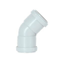 Push Fit Obtuse Bend 45° White – Smooth and Reliable Pipe Redirection-Eclipse Fencing