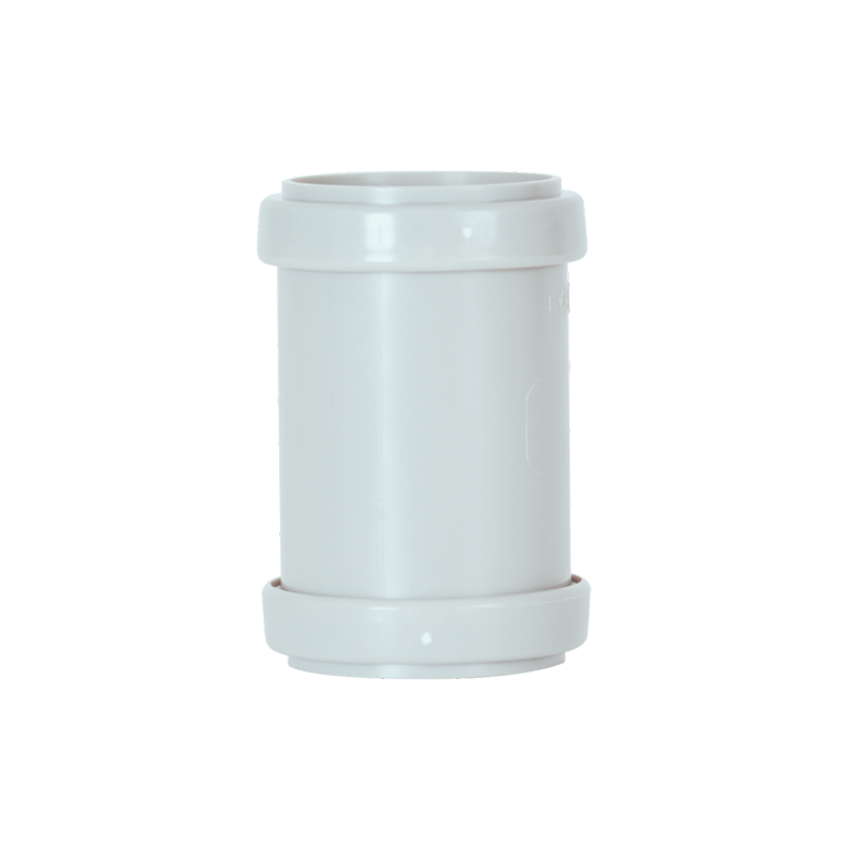 Push Fit Straight Coupling White – Quick & Leak-Proof Pipe Connection-Eclipse Fencing