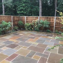 Load image into Gallery viewer, Raj Blend Sandstone Paving Patio Pack – Calibrated 22mm Natural Stone-Eclipse Fencing
