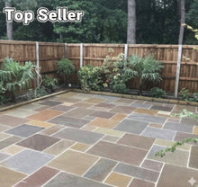 Load image into Gallery viewer, Raj Blend Sandstone Paving Patio Pack – Calibrated 22mm Natural Stone-Eclipse Fencing
