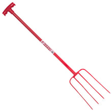 Load image into Gallery viewer, Red Gorilla 4 Prong Manure Fork with T Handle Durable Stable &amp; Paddock Tool-Eclipse Fencing
