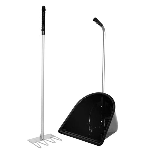Red Gorilla Traditional Tidee™ with Rake Compact Stable & Garden Cleaning Set-Eclipse Fencing