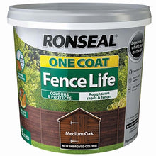 Load image into Gallery viewer, Ronseal 5L One Coat Life Quick Dry Garden Shed &amp; Fence Paint-Eclipse Fencing
