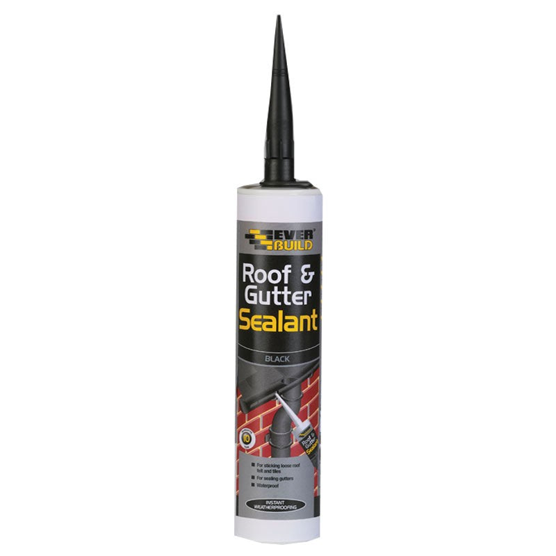 Roof & Gutter Sealant Black 295ml – Waterproof and Flexible Roofing Sealant-Eclipse Fencing