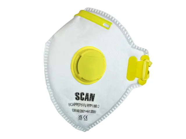 Scan Fold Flat Valved Disposable Mask FFP1 Protection & Comfortable Fit-Eclipse Fencing