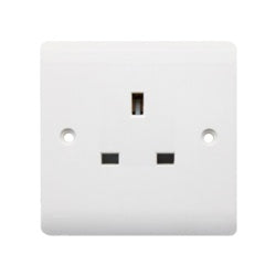 Securlec 1 Gang Unswitched Socket 13A – Durable, Continuous Power, Easy Install-Eclipse Fencing