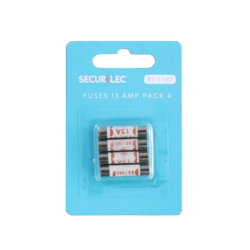 Securlec 13A Fuses Pack of 4 – Reliable Electrical Circuit Protection-Eclipse Fencing