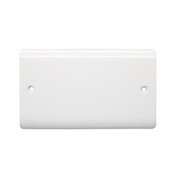 Securlec 2 Gang Blanking Plate – Durable Cover for Unused Electrical Outlets-Eclipse Fencing